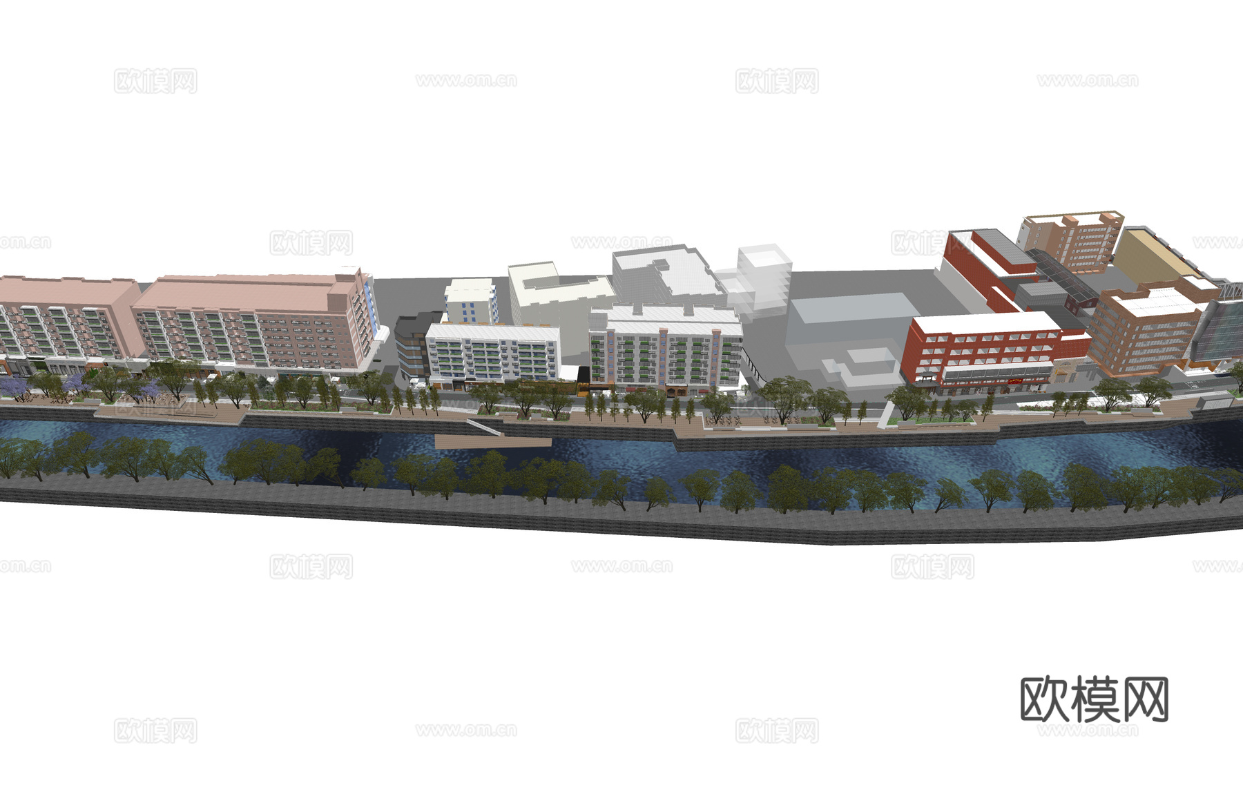 园林 建筑  景观   住宅  居住  造景su模型