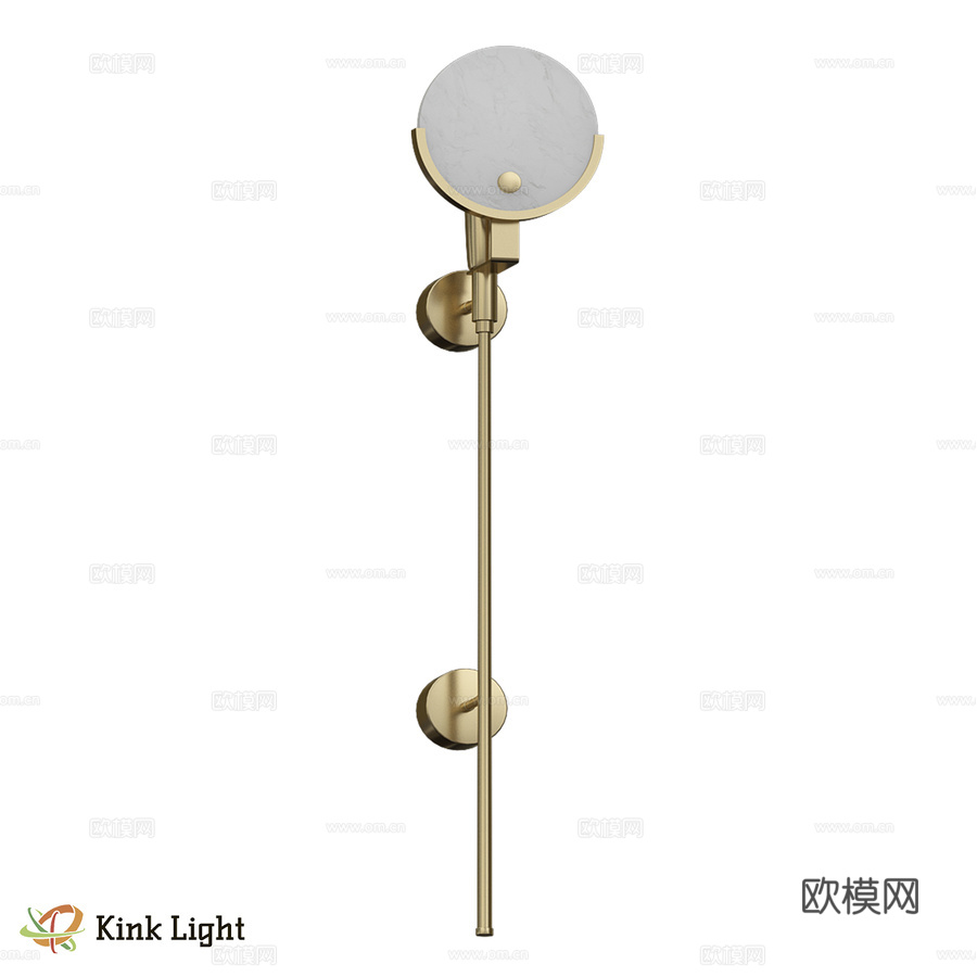 壁灯 Lillian 黄铜 08441-L,36 OM3d模型下载