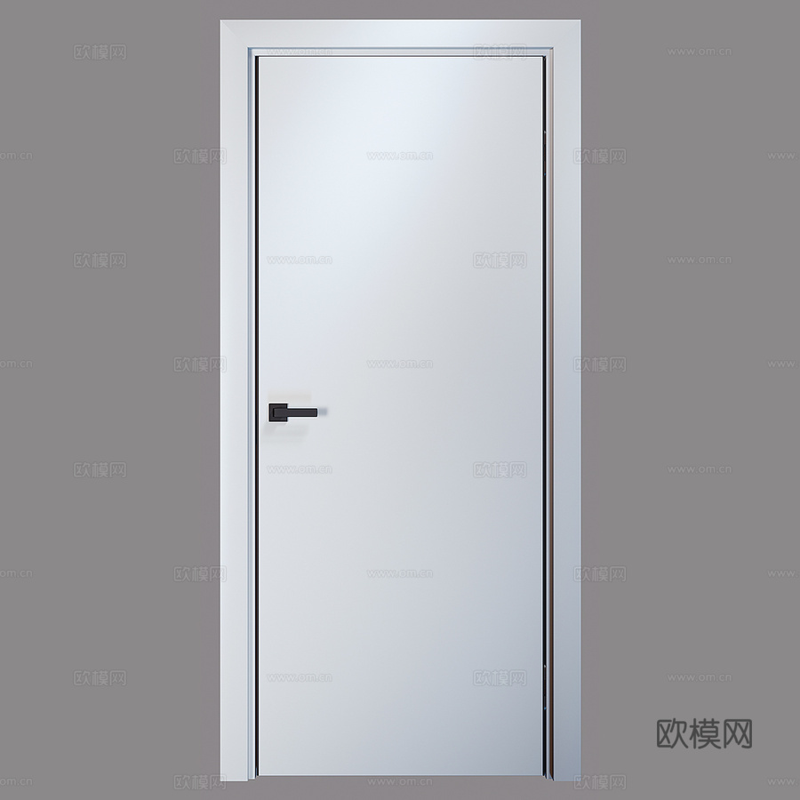 CARDA室内门 P-1 白色软木款3d模型