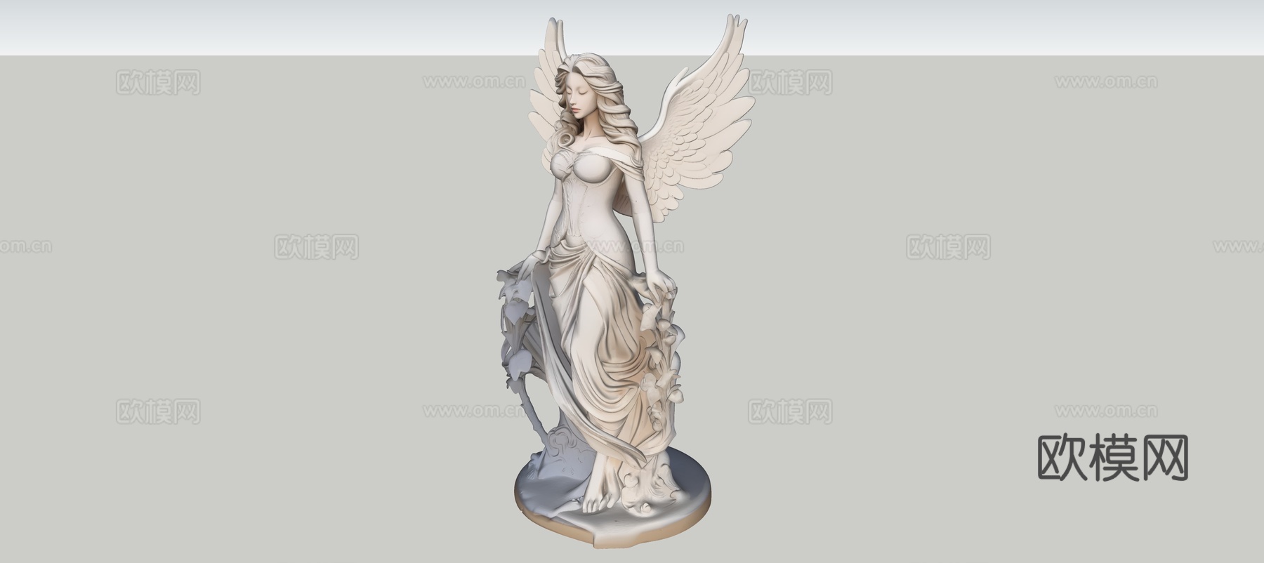 雕塑女神su模型