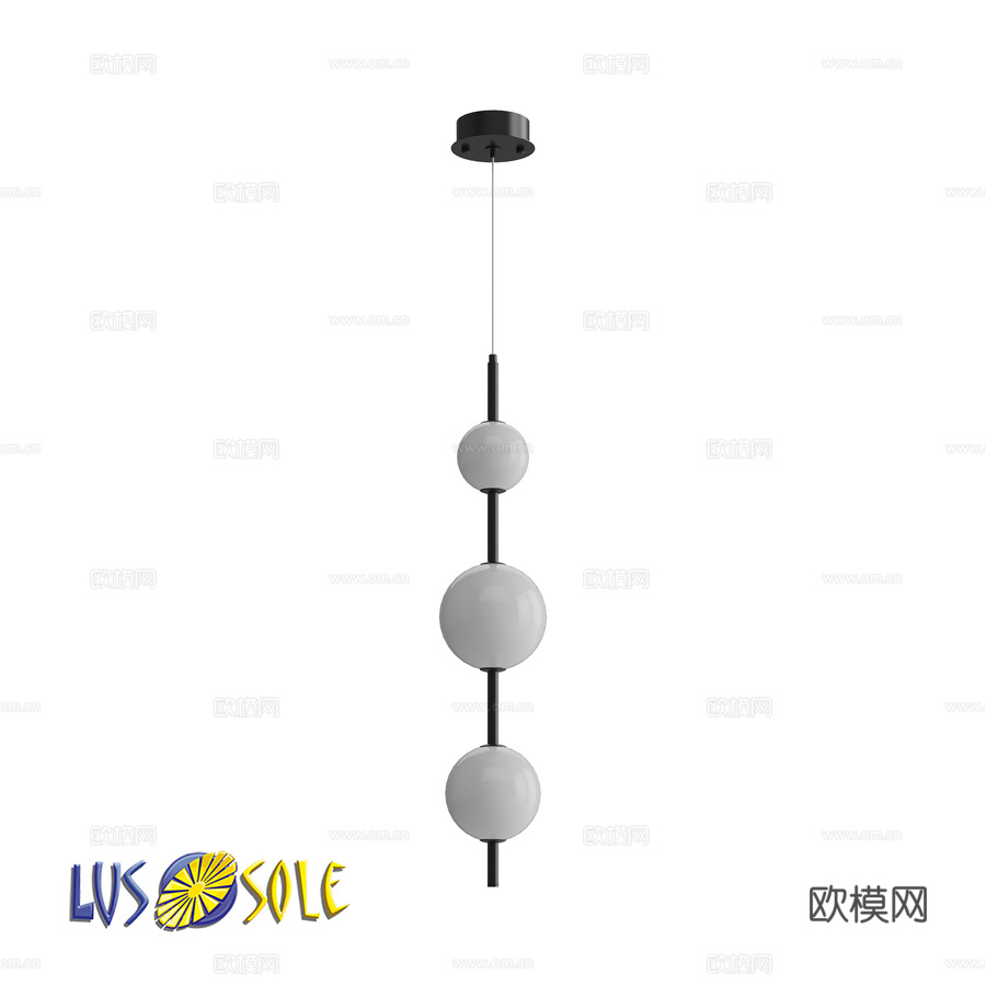 OM吊灯 Lussole LSP-72853d模型下载