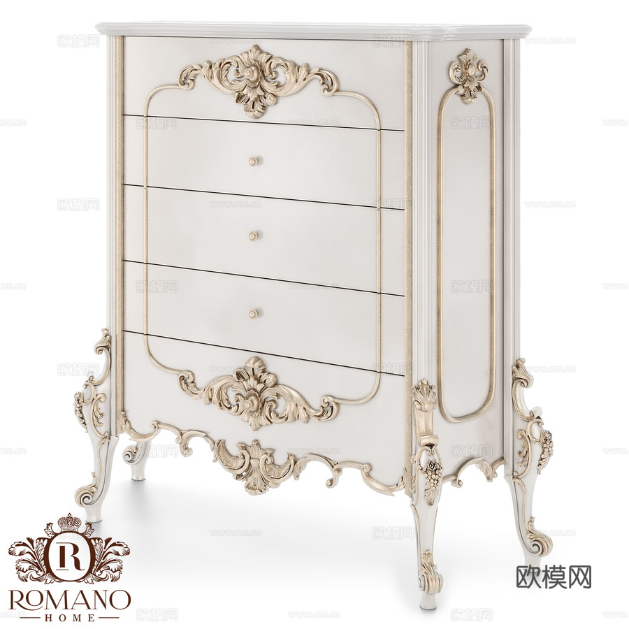 (OM) 梳妆台 Isabella High 罗曼诺家居3d模型下载