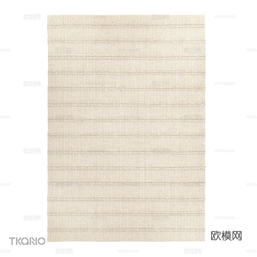 OM_民族系列帕纳吉羊毛地毯，3d模型