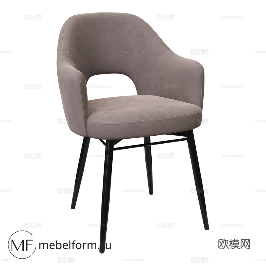 OM椅子ALEXANDRIA餐饮酒店款3d模型下载