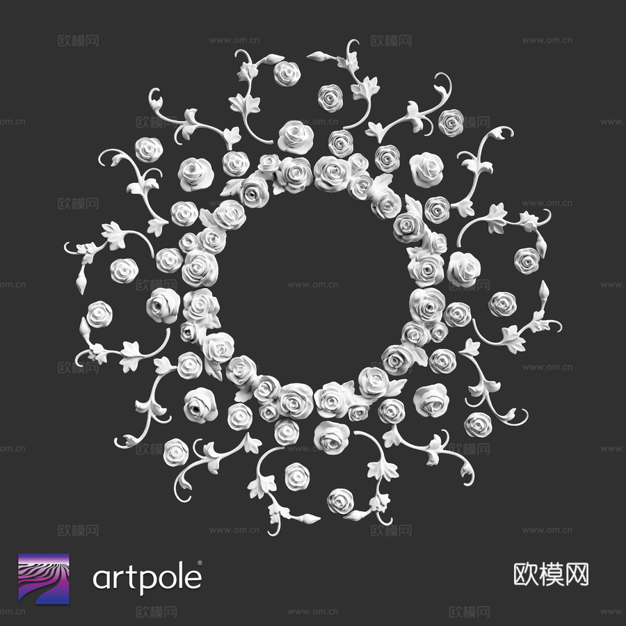 装饰花饰 SR1353d模型下载