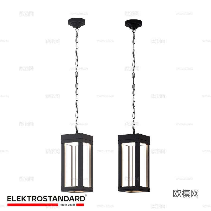 OM户外LED吊灯框架LED IP54 1528 T3d模型下载