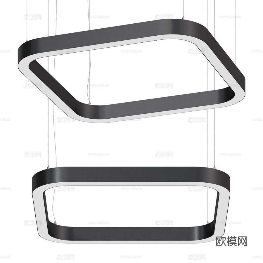 OM吊灯 Quadro 65x85 Led_Holding3d模型