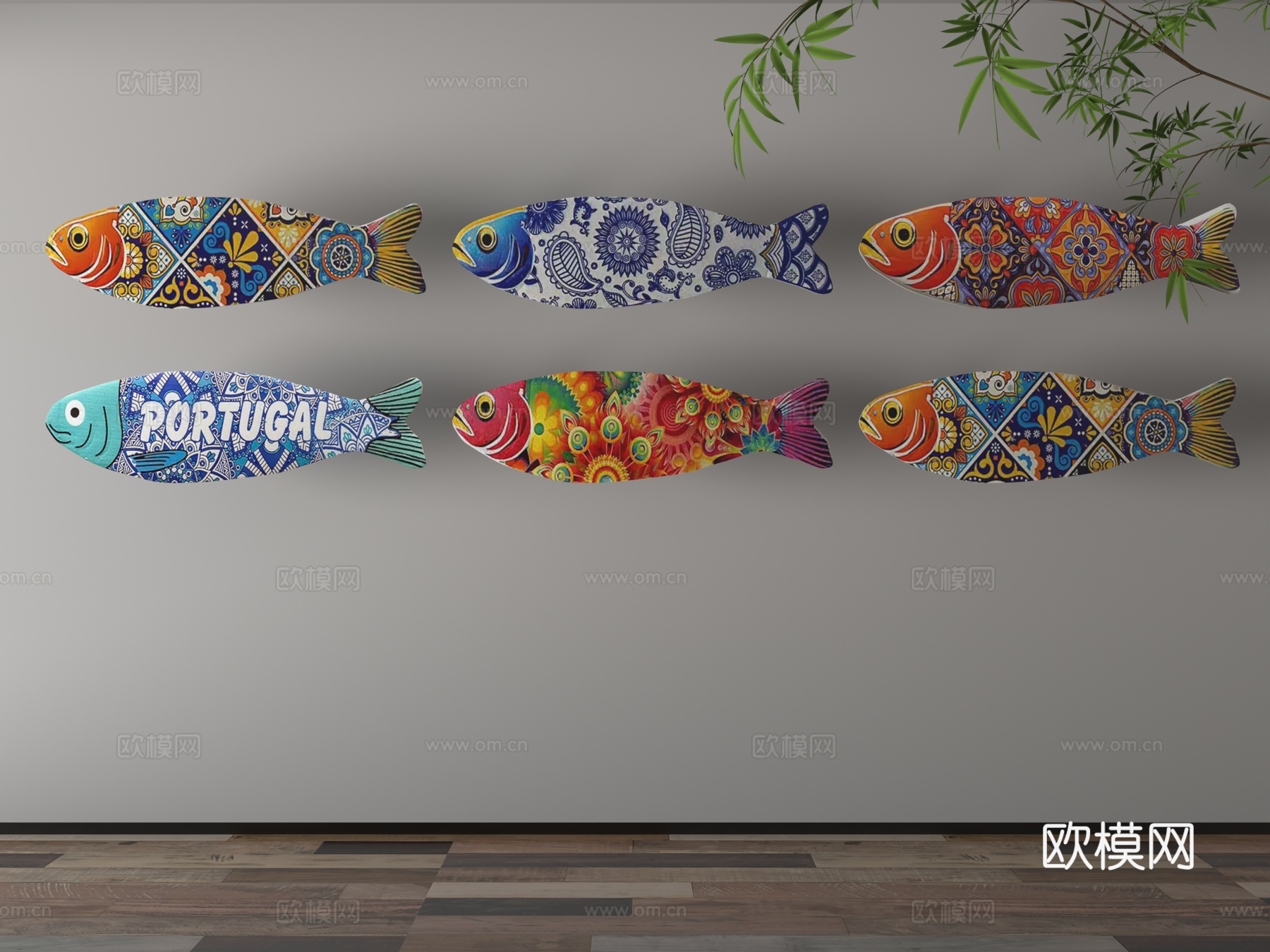 现代挂件3d模型