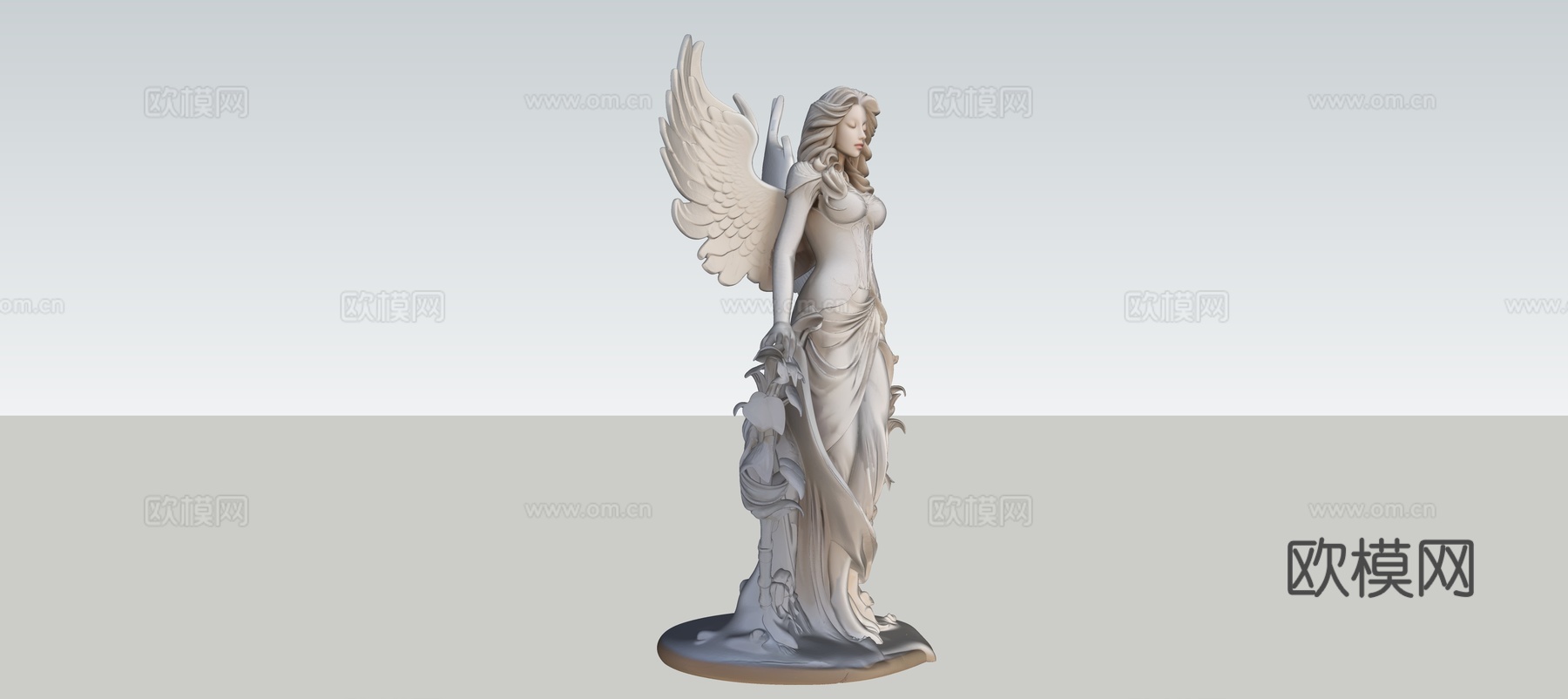 雕塑女神su模型