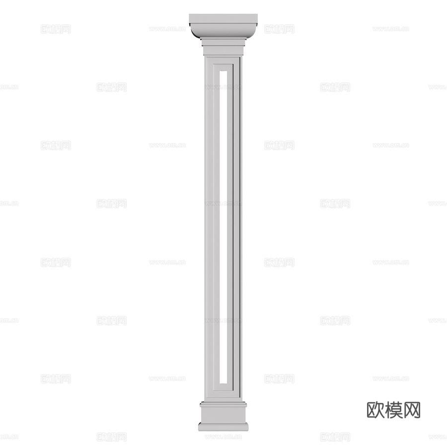 壁柱 43 号3d模型下载