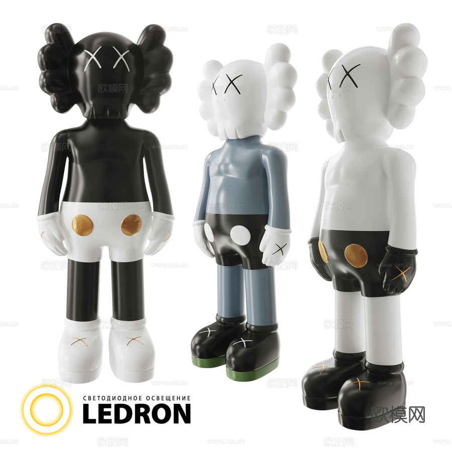 设计师摆件KAWS伴侣3d模型下载