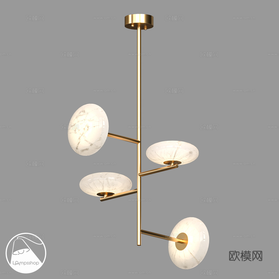 LampsShop.ru L1901-1 密西沙加吊灯3d模型下载