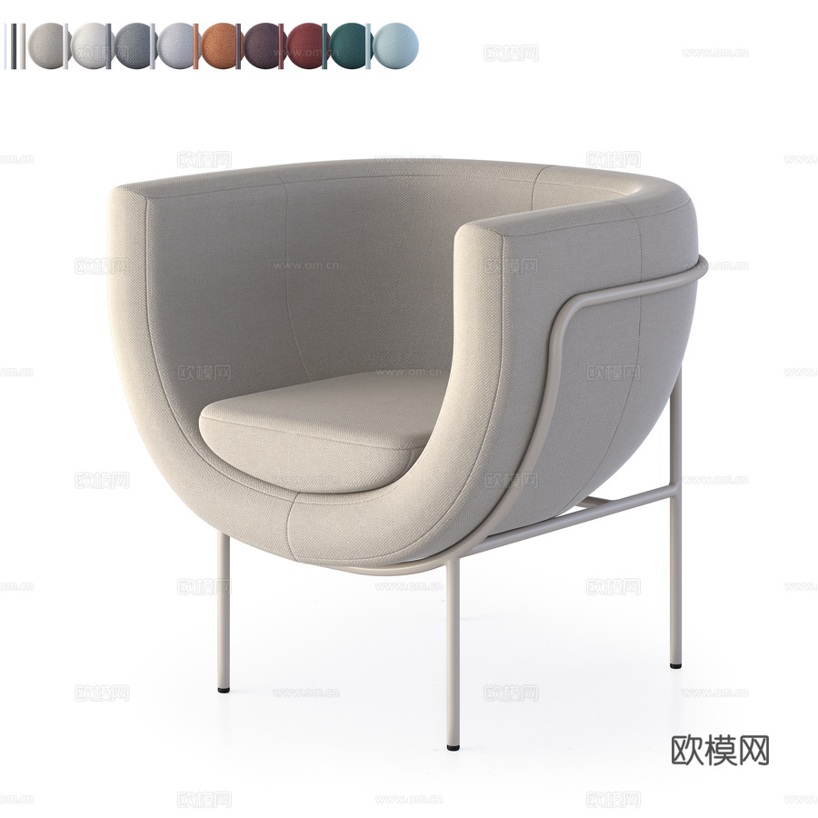 ARTU设计的NID 1扶手椅3d模型下载