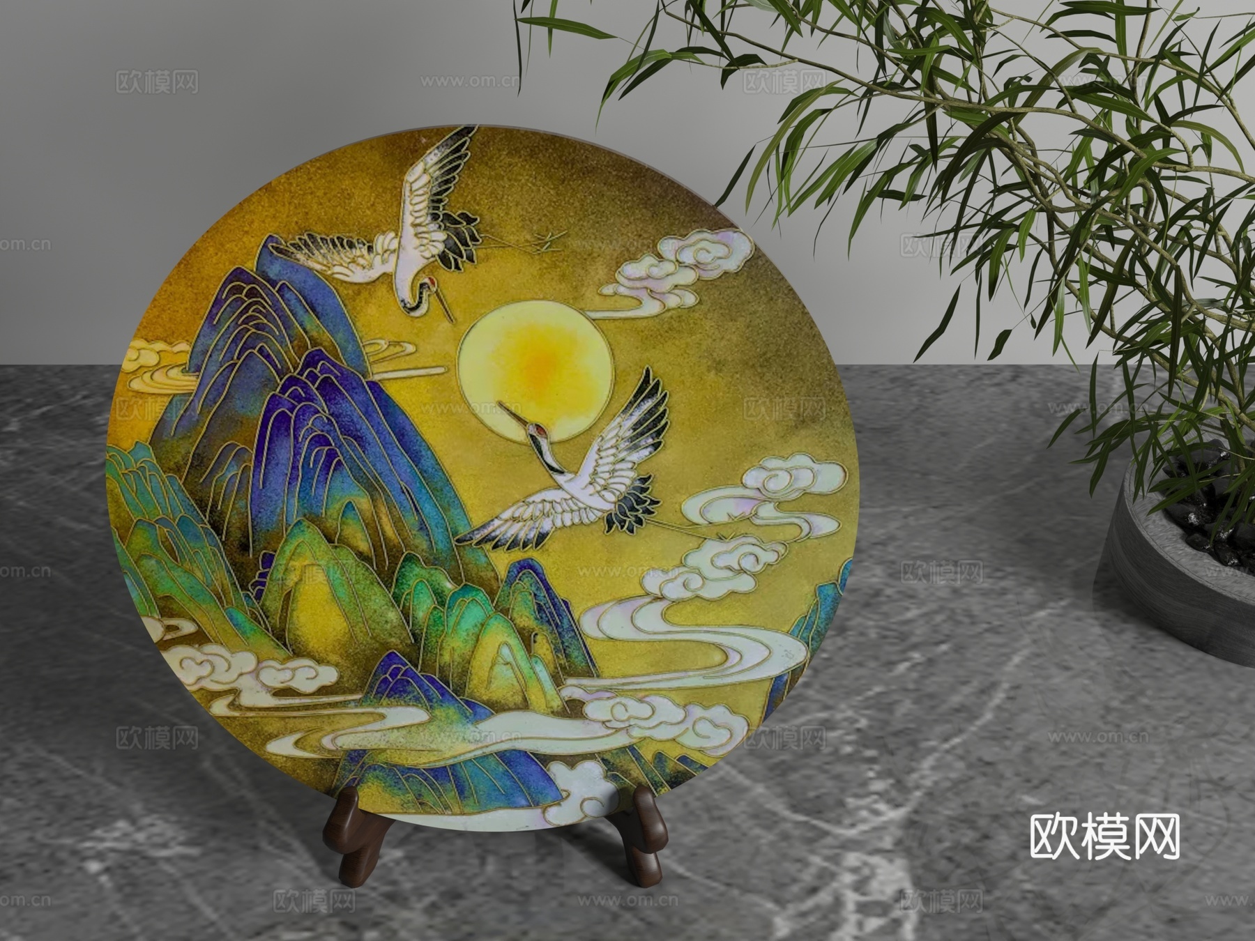 现代装饰摆件3d模型下载