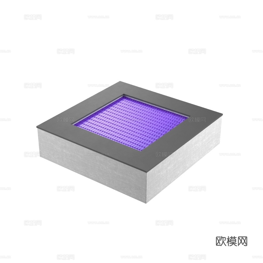 嵌入式蹦床方形 160 OM3d模型