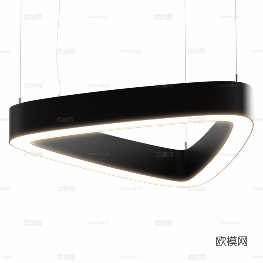 三角吊灯 HOLE-TRIO3d模型下载