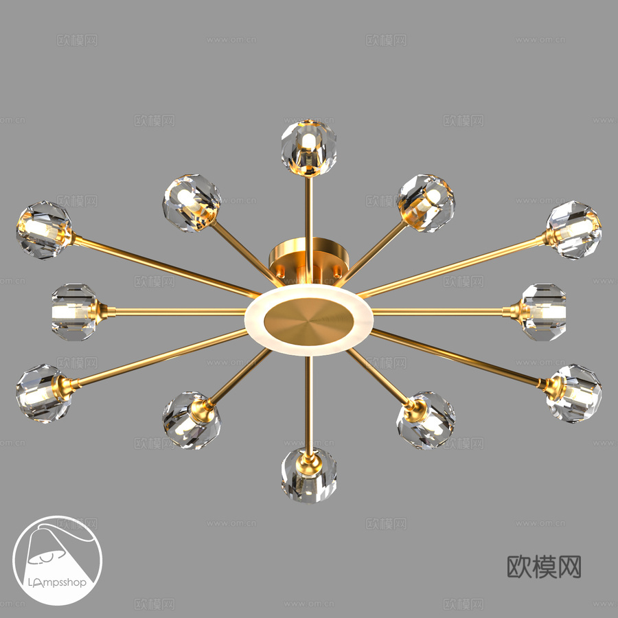 LampsShop.ru L1454 枝形吊灯 Gloser3d模型下载