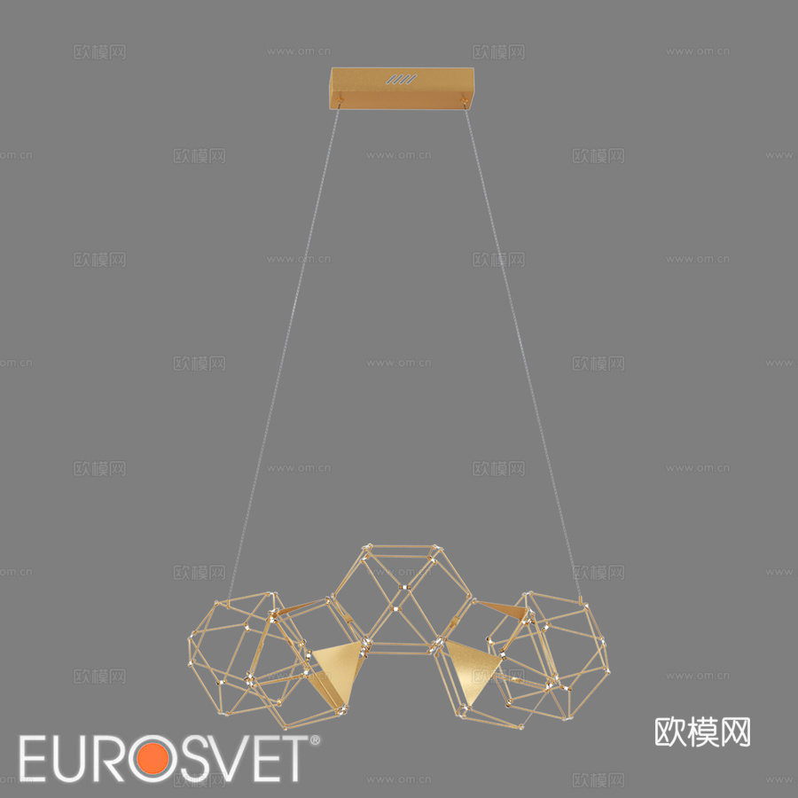 LED吊灯 Eurosvet 90368 5 Uma3d模型下载