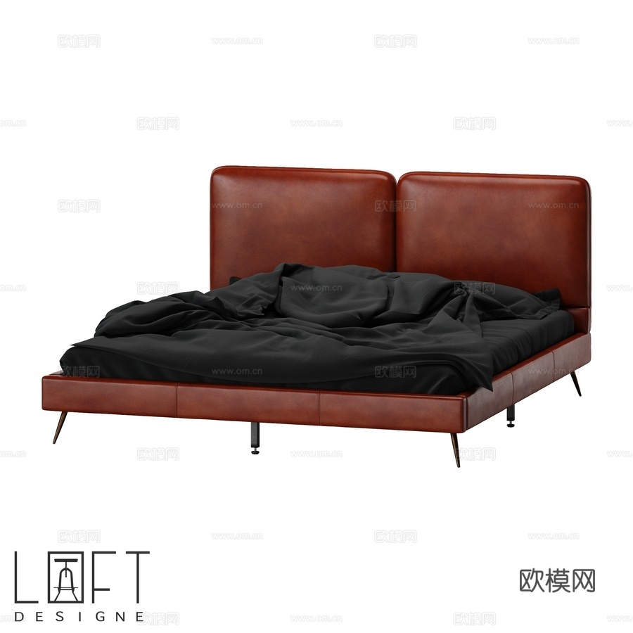 Bed LoftDesigne 40402型号3d模型下载