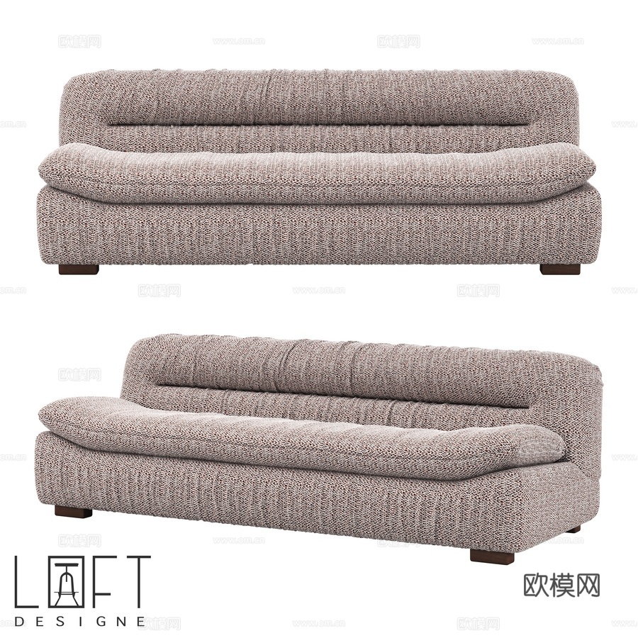 沙发 LoftDesigne 38006 型号3d模型下载