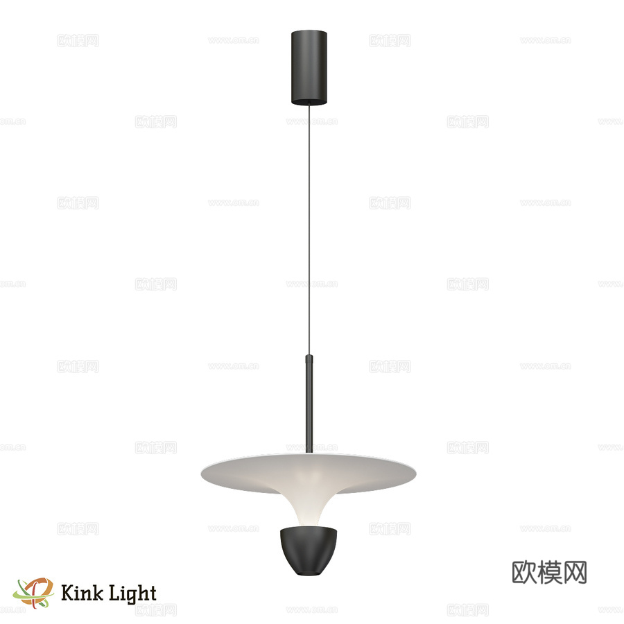 Amiga 白色黑色吊坠 07550-1A,19(01) O3d模型下载