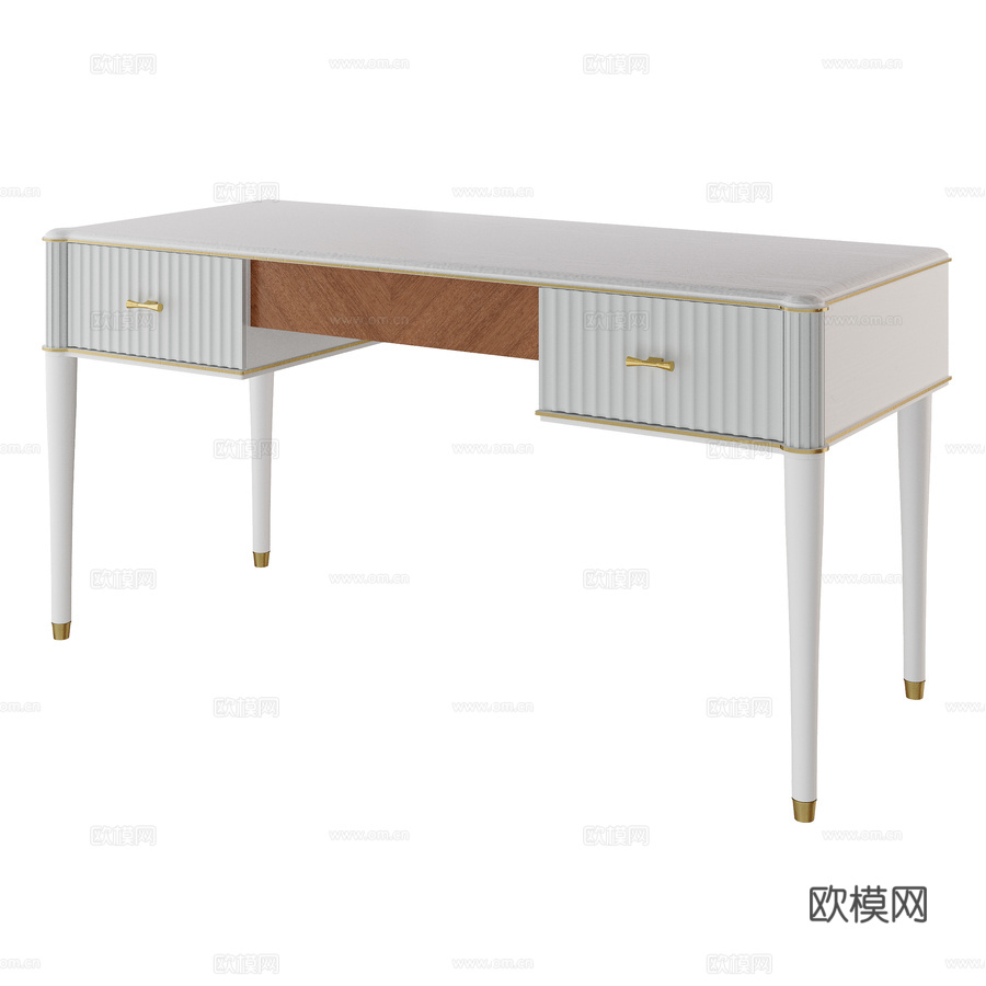 OM办公桌阿雷佐款3d模型下载