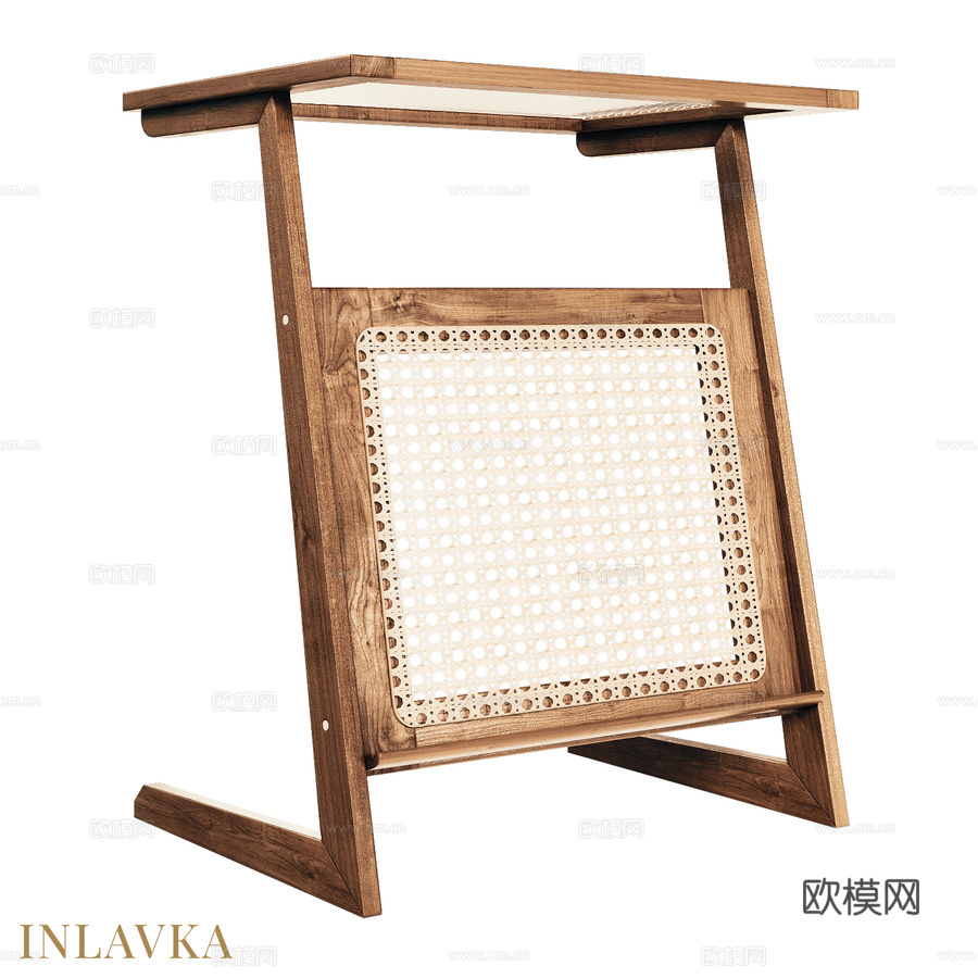 OM中世纪风格床头柜3d模型下载