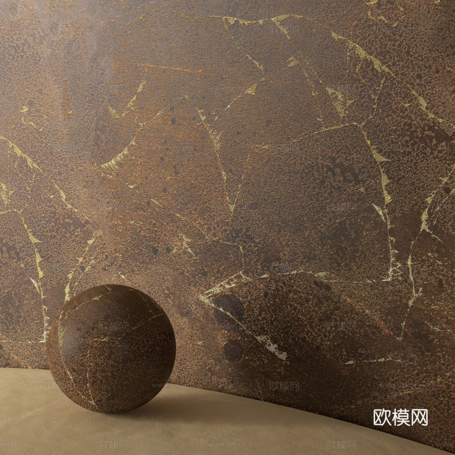 采用镀金工艺的多层装饰涂层mka涂料3d模型下载