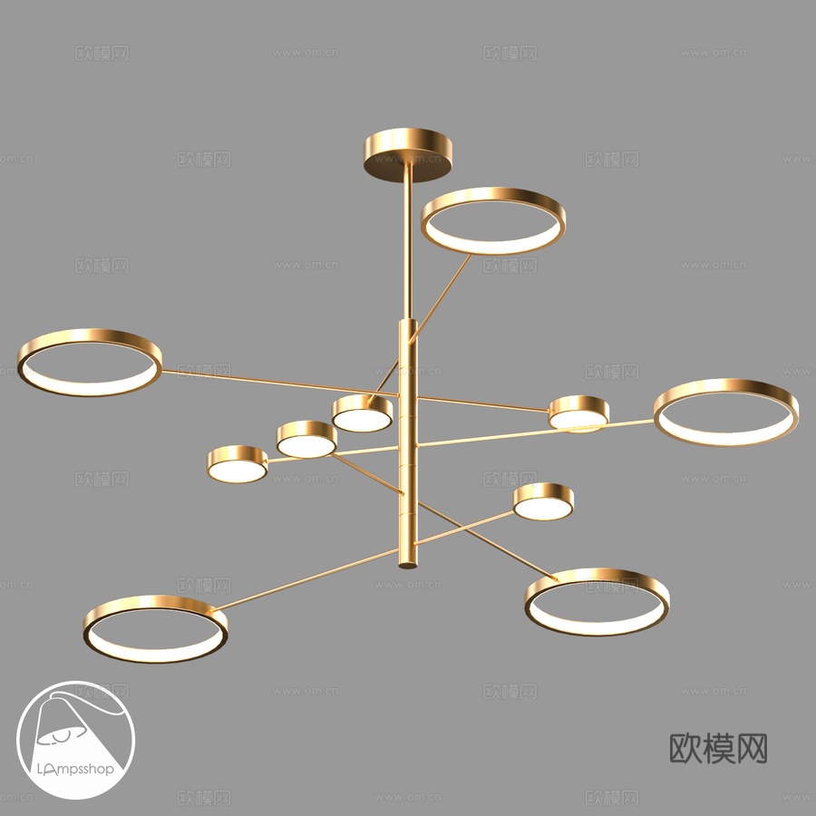 LampsShop.ru L1705 烛台克拉图斯3d模型下载