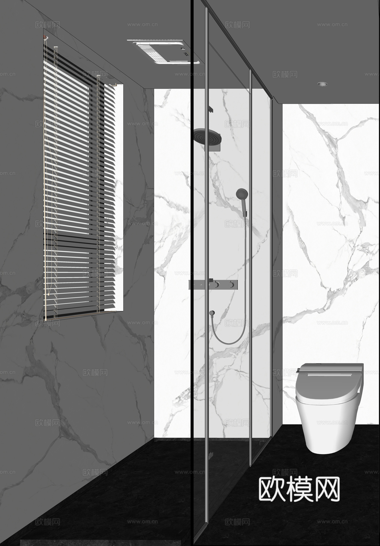 卫生间 洁具 卫浴 现代风格su模型