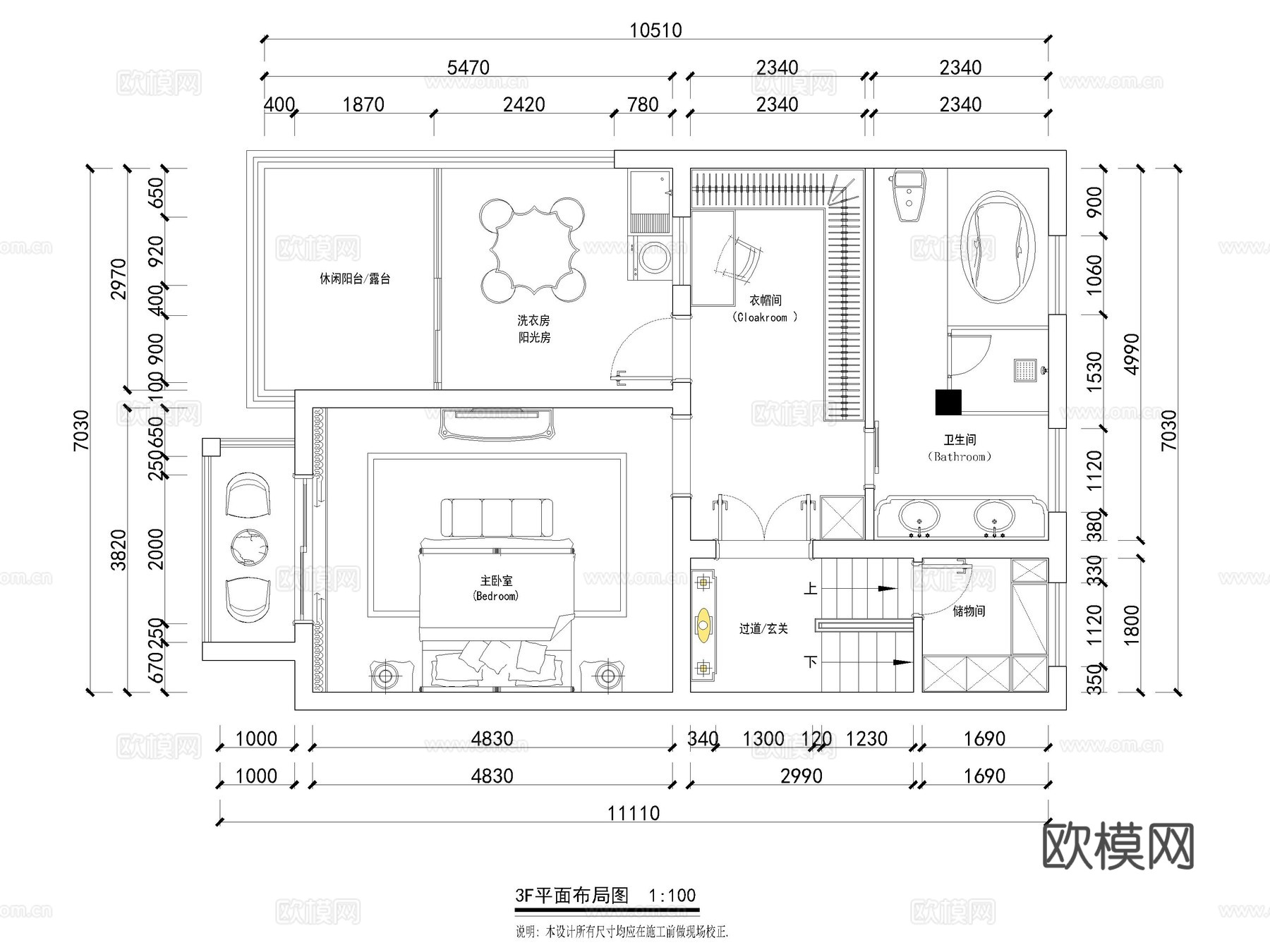 400平独栋私人别墅 最新全套施工图cad施工图