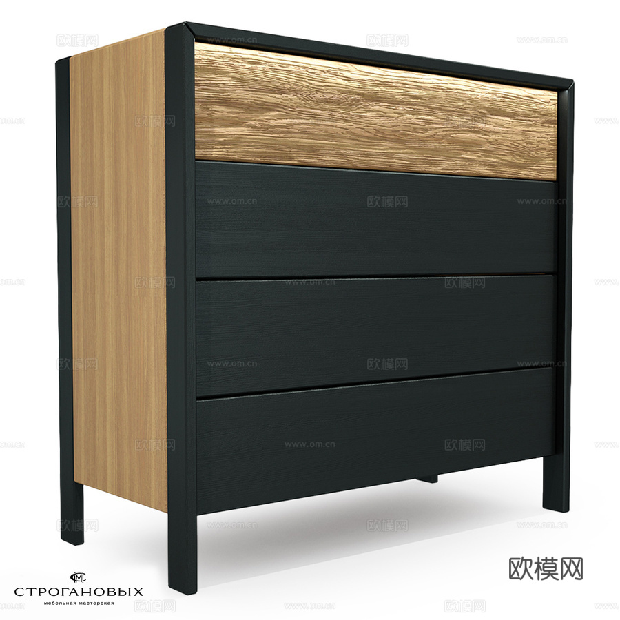 OM AURA系列梳妆柜3d模型下载