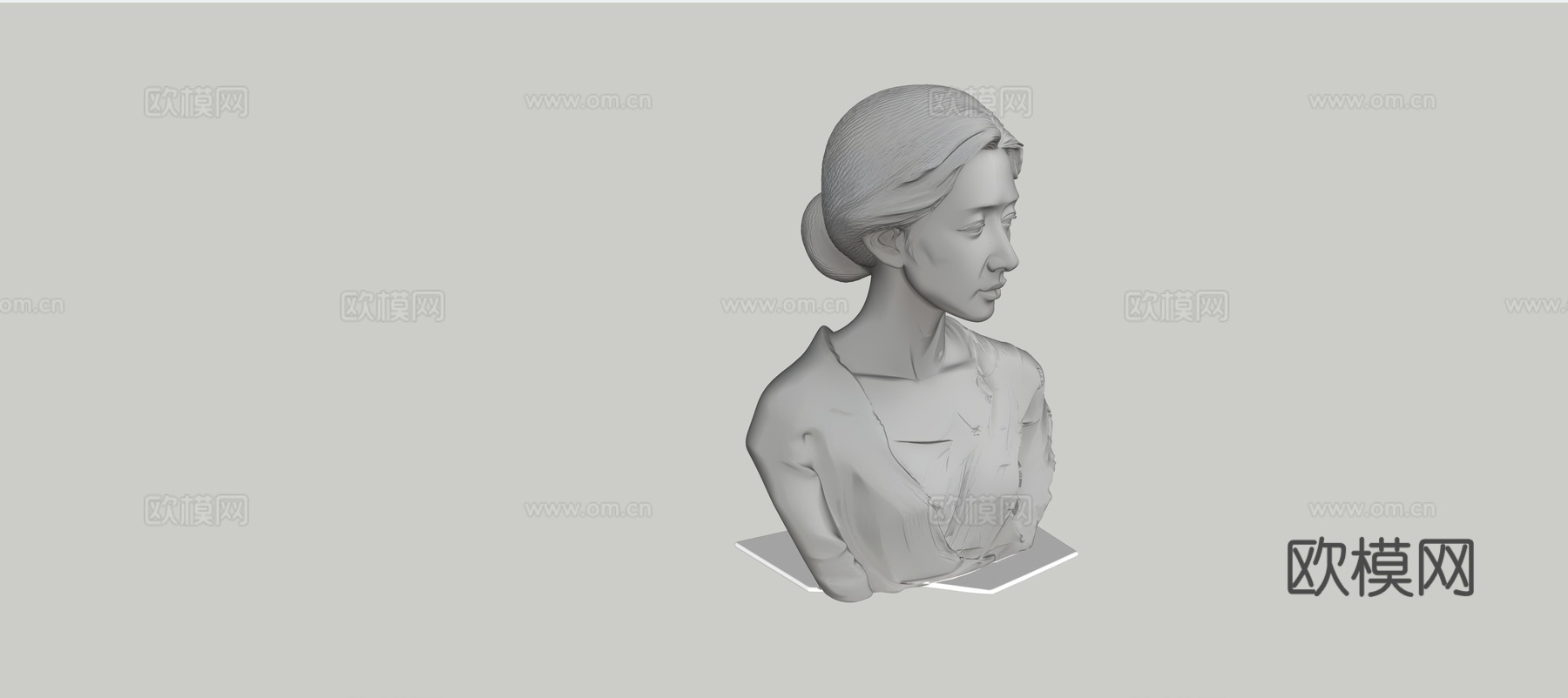 艺术女人雕塑su模型