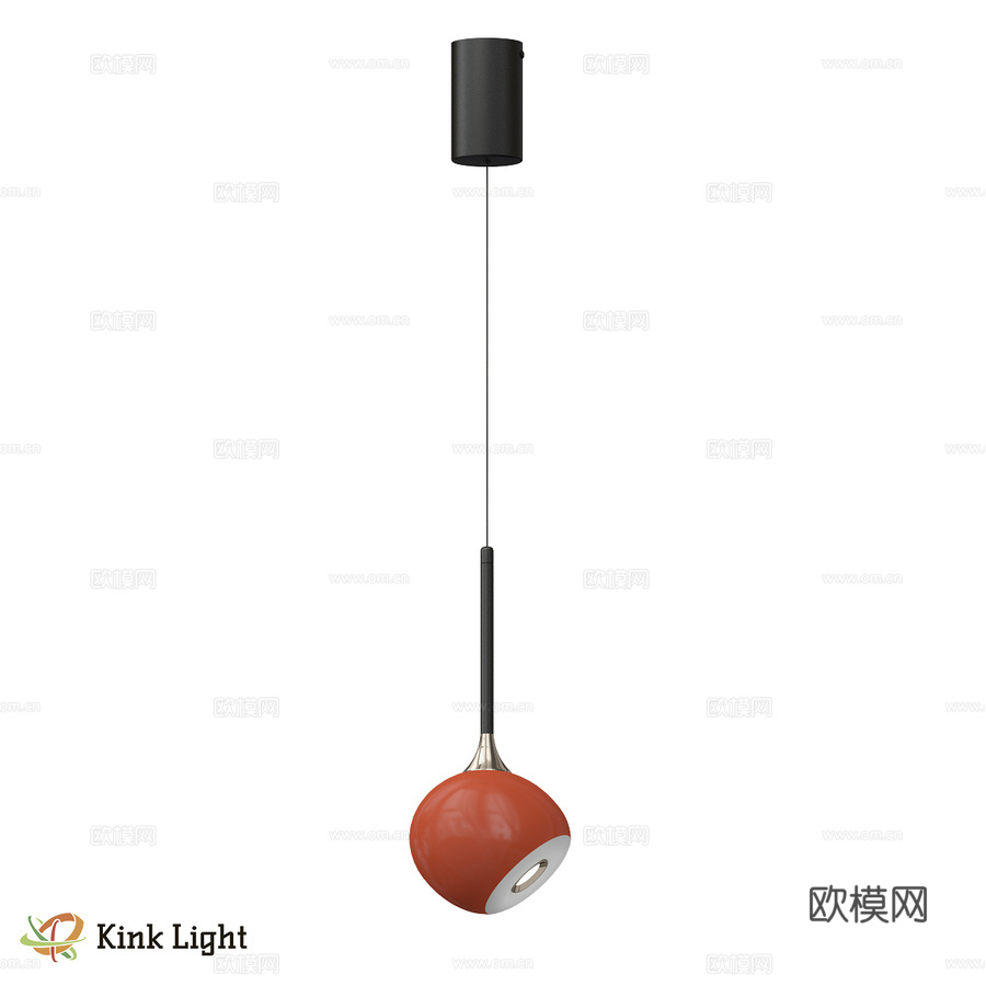 蒂莫橙色吊灯 07529-1A,09 OM3d模型下载