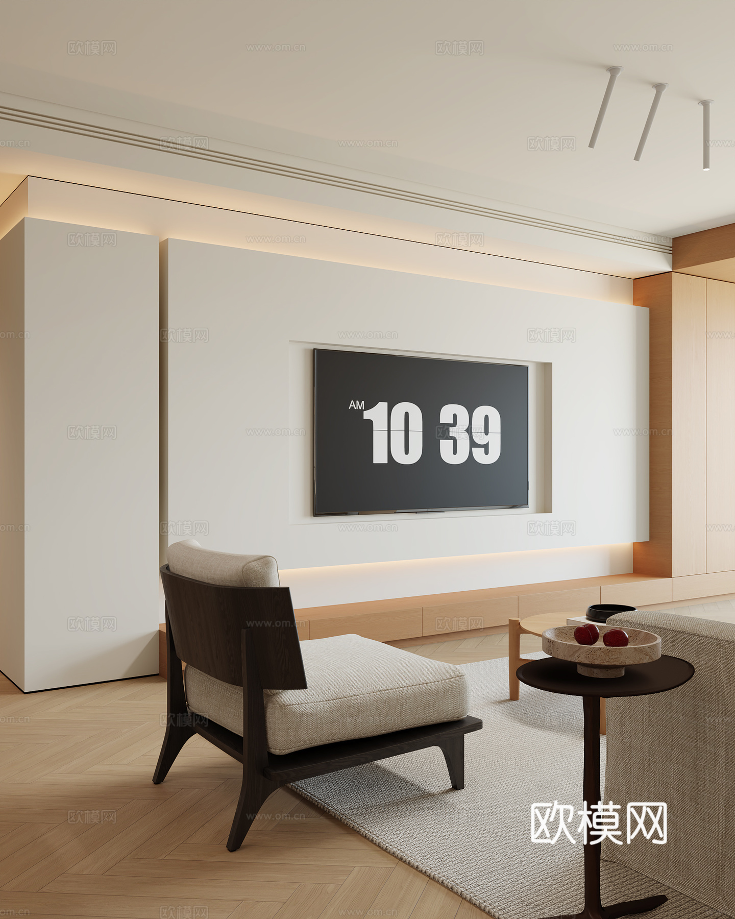 原木风客餐厅su模型