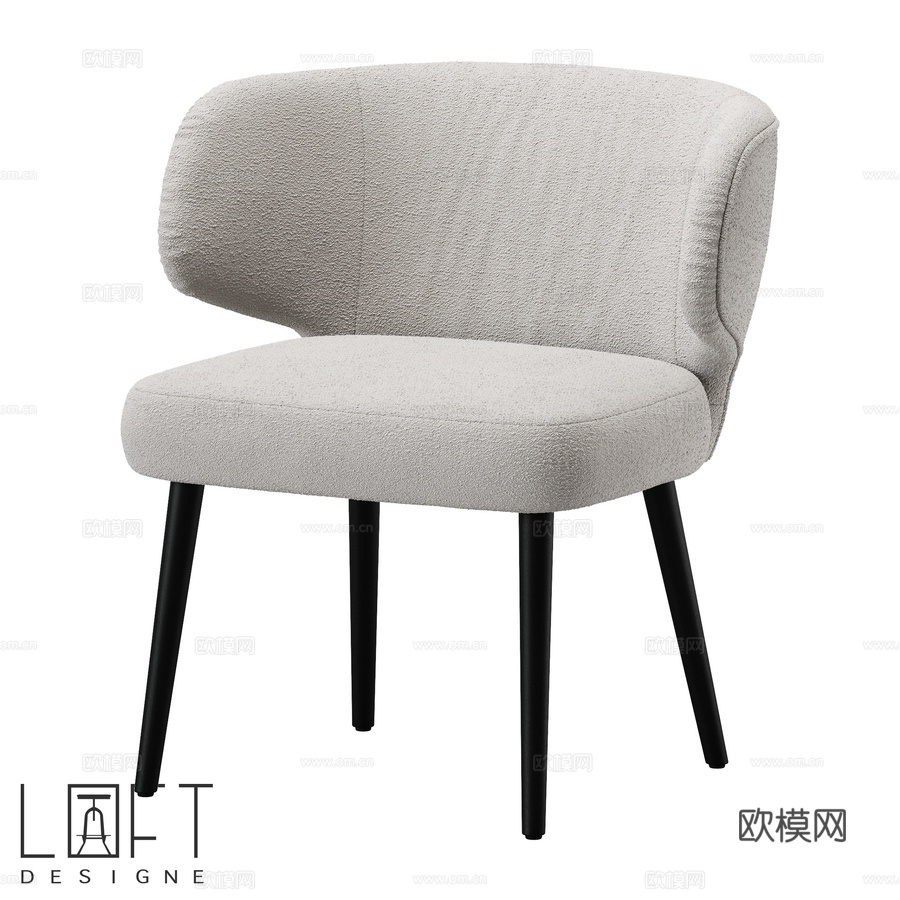 LoftDesigne 33410型号椅子3d模型下载