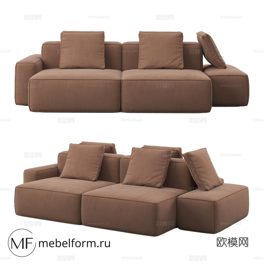 OM沙发多伦多0333d模型下载