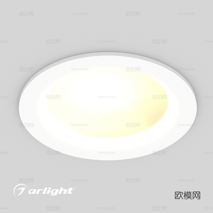 OM灯具 MS-MIST-BUILT-R187-21W3d模型下载