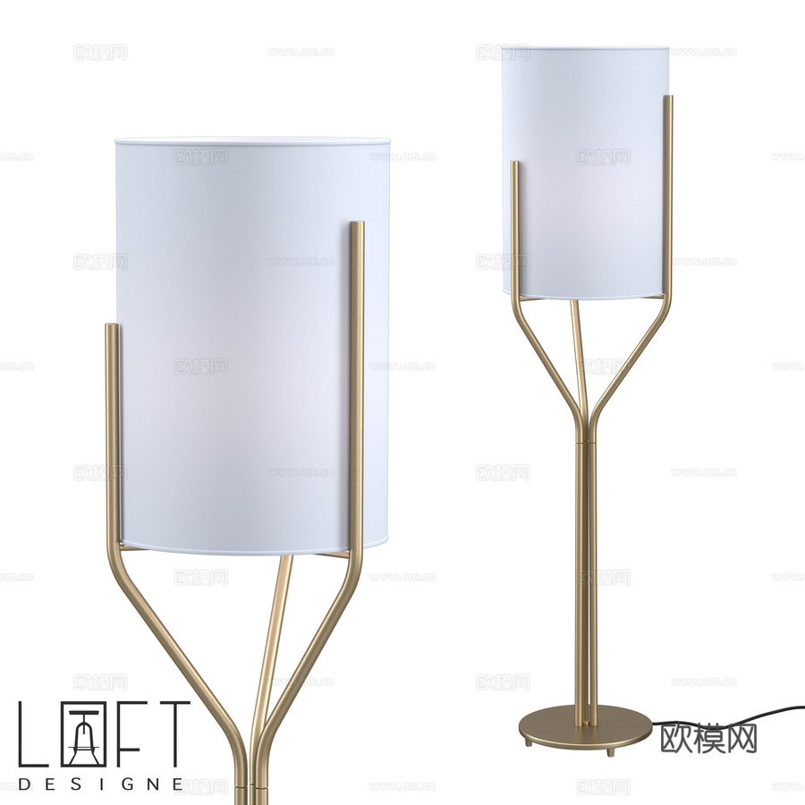 落地灯 LoftDesigne 8638 型号3d模型下载