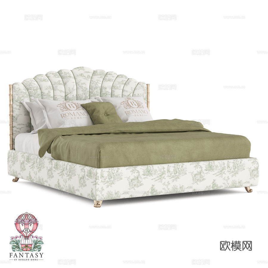 (OM) 床 雨梦 罗曼诺家居3d模型下载