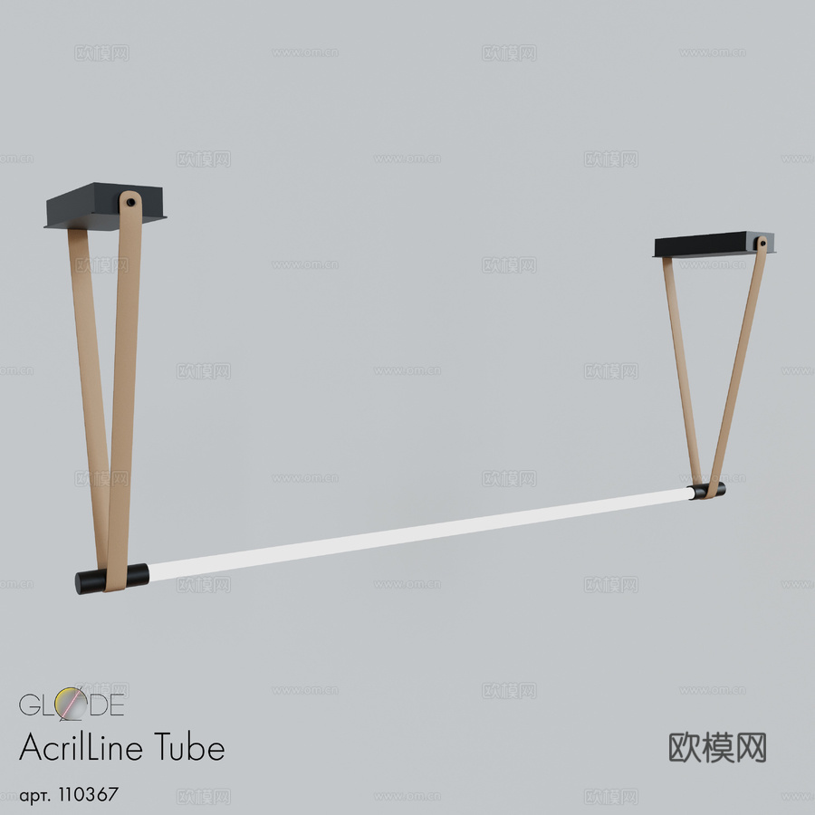 GLODE亚克力线管灯3d模型下载
