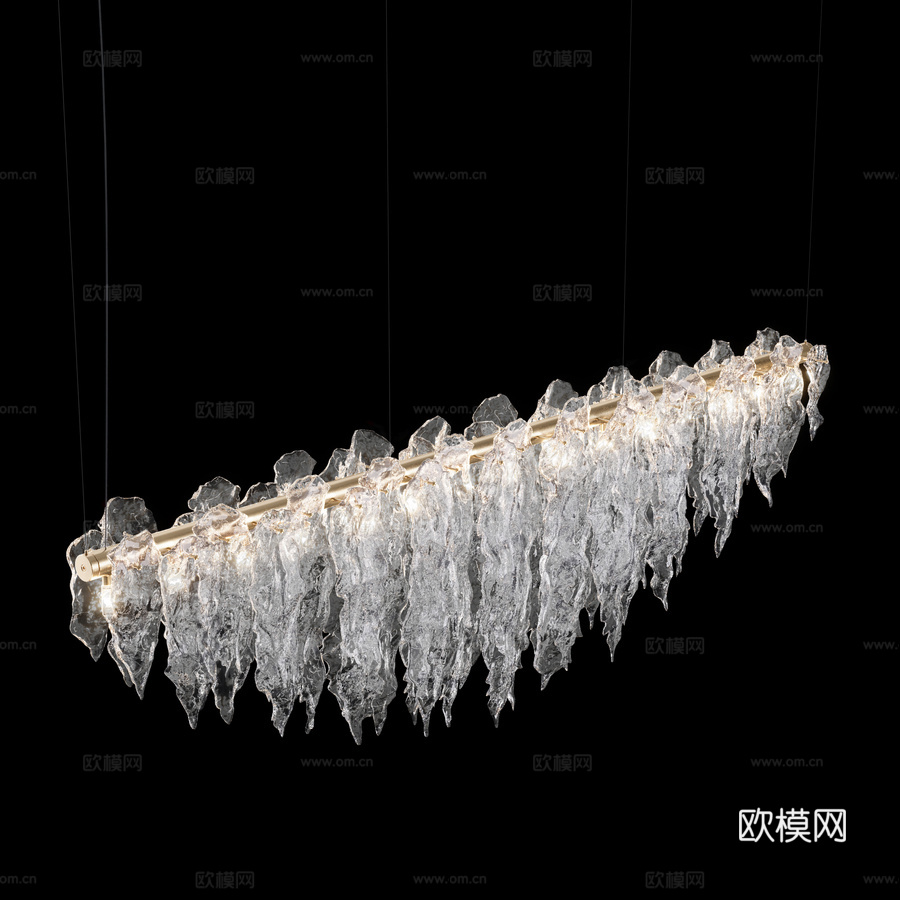 灯具 LINES 白色款3d模型下载