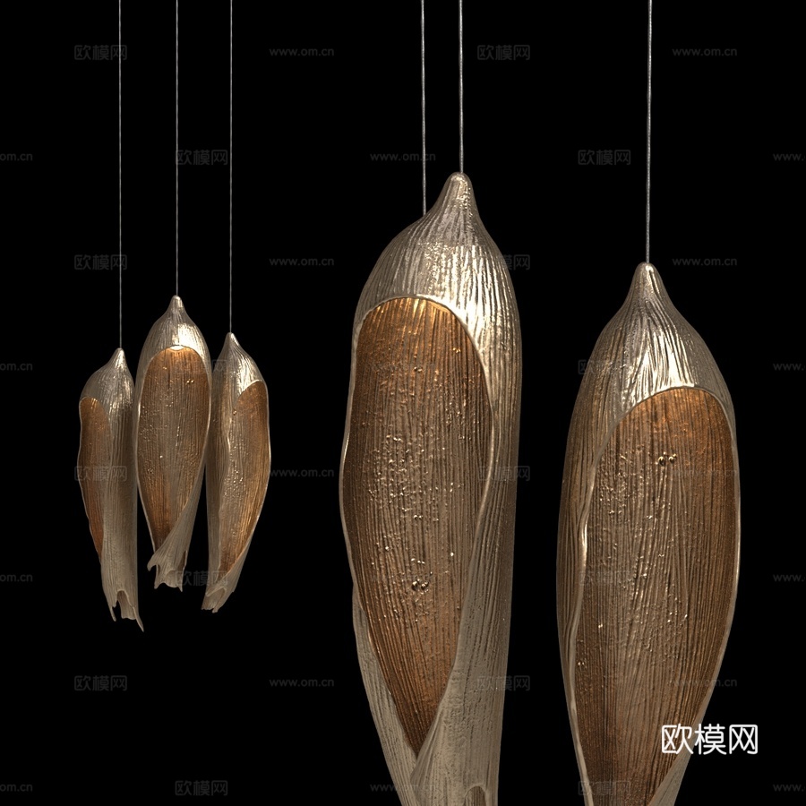 OM 玉米灯3d模型下载