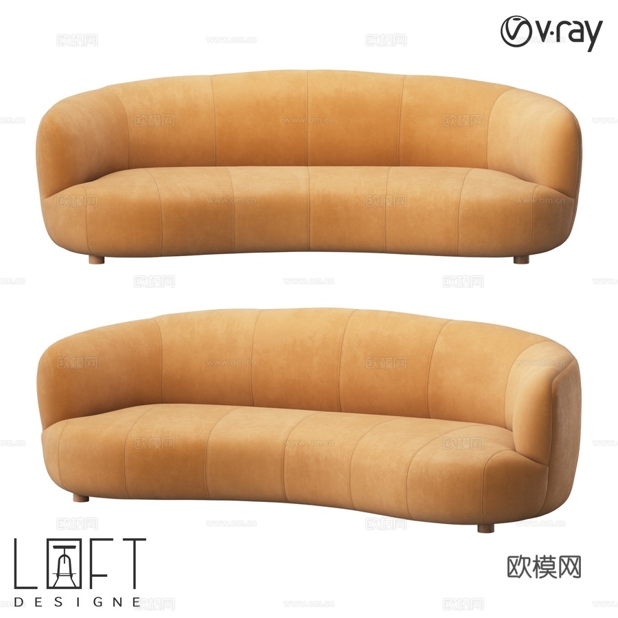 沙发 LoftDesigne 35777 型号3d模型下载