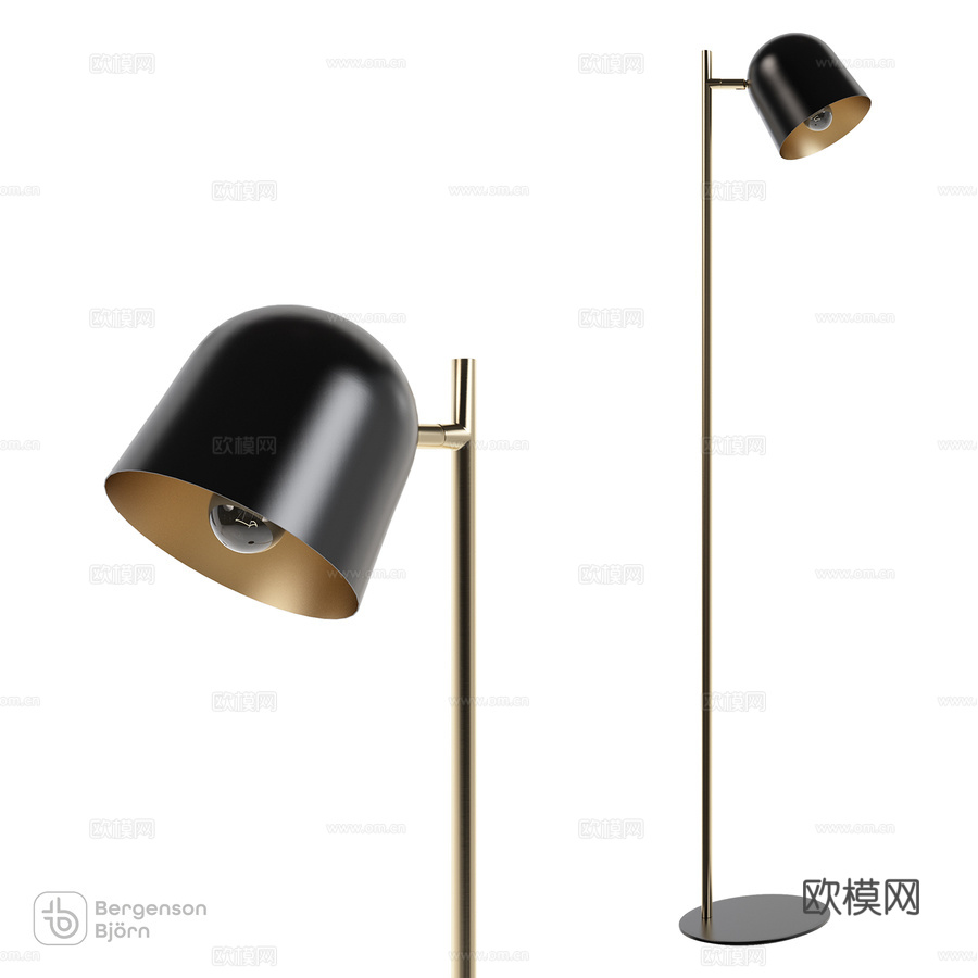 OM落地灯Enkel Kopp, Bergenson Bjo3d模型下载