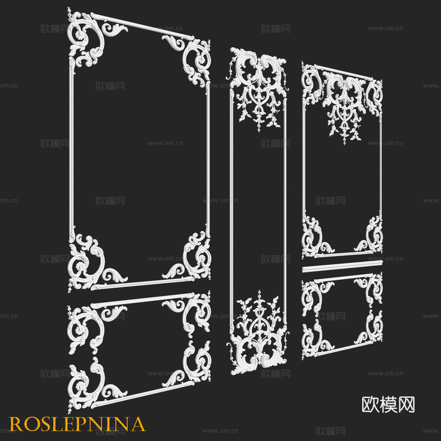 RosLepnina出品 DANIEL系列6-7-8号框架3d模型3d模型下载