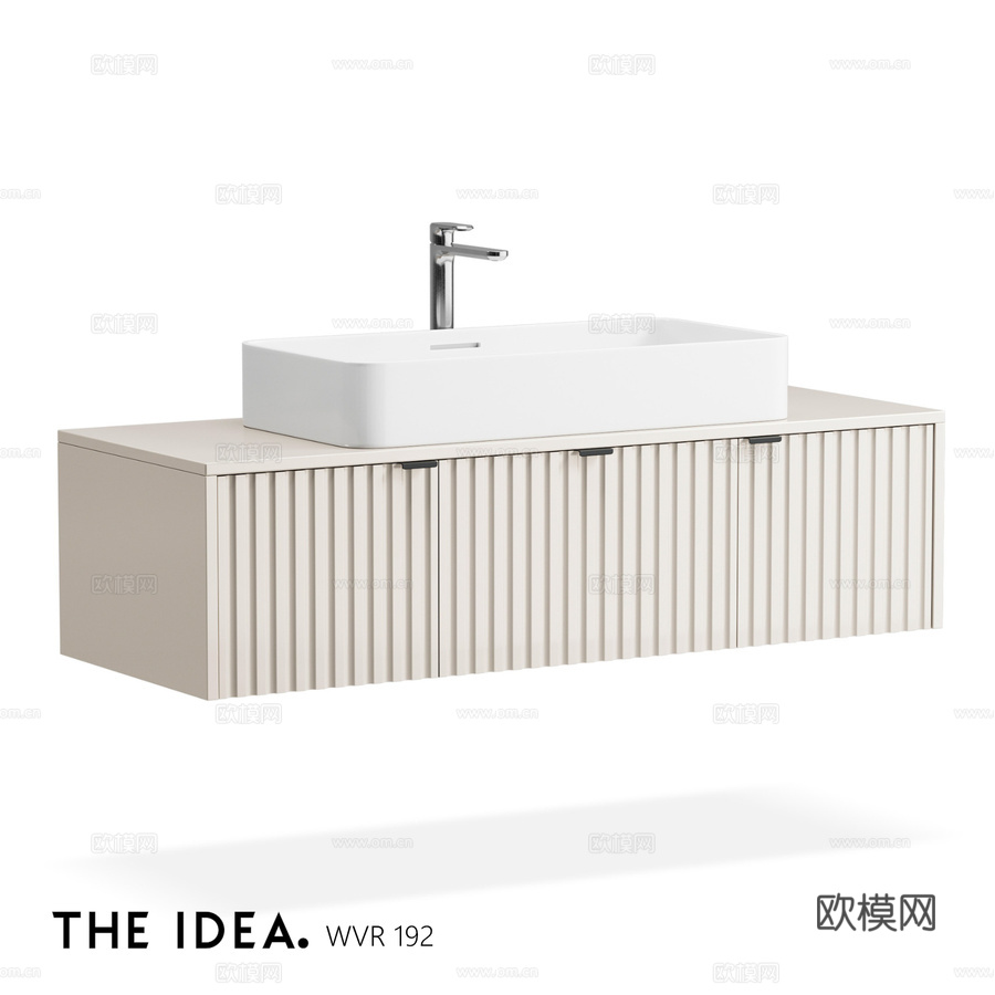 OM THE-IDEA 悬挂式浴室柜 WVR 1923d模型下载