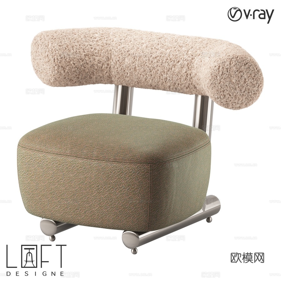 扶手椅 LoftDesigne 38164 型号3d模型下载