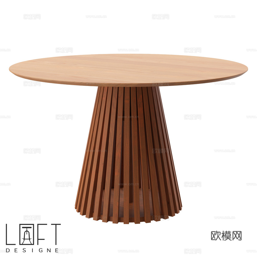 LoftDesigne 62039 款餐桌3d模型3d模型下载