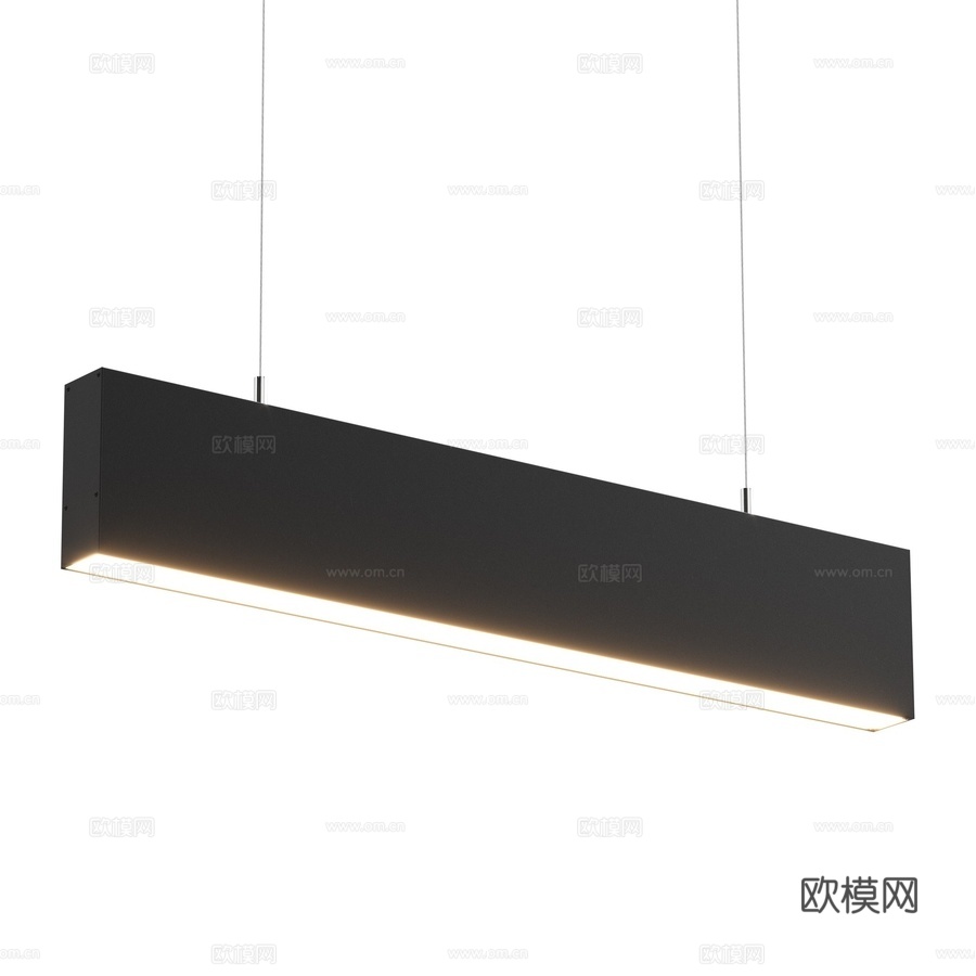 OM 悬挂式线性LED灯具 90x353d模型下载